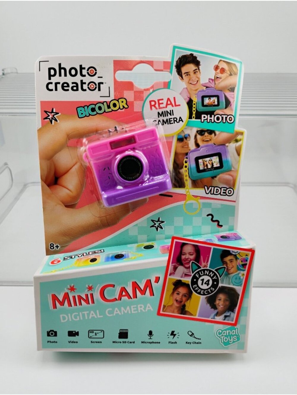 Photo Creator Mini CAM Digital Camera Bicolor Pink & Purple